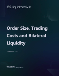 Order Size, Trading Costs and Bilateral Liquidity Order Size, Trading Costs and Bilateral Liquidity